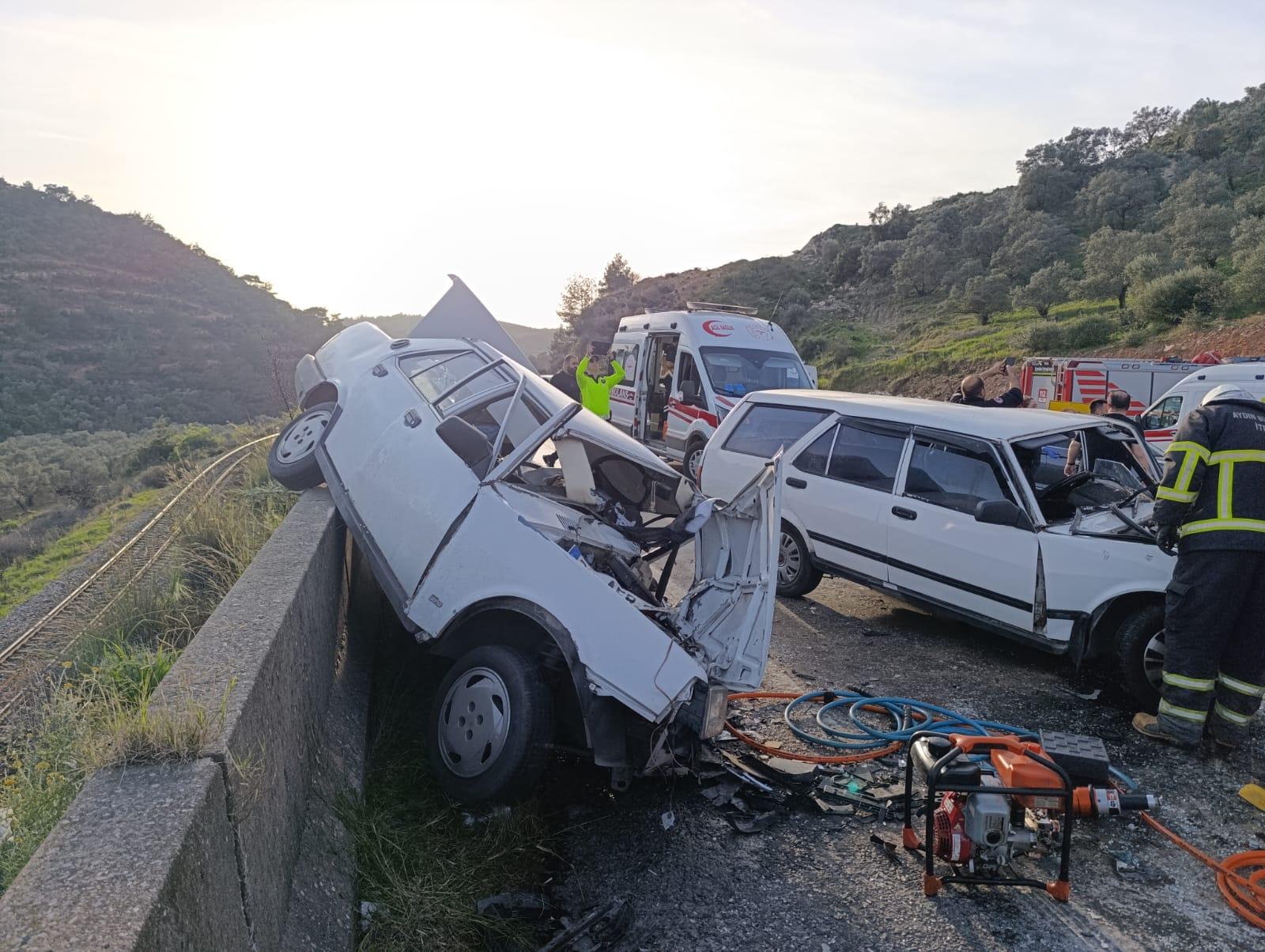 Aydın'da zincirleme kaza: 8 yaralıdan 3'ü çocuk