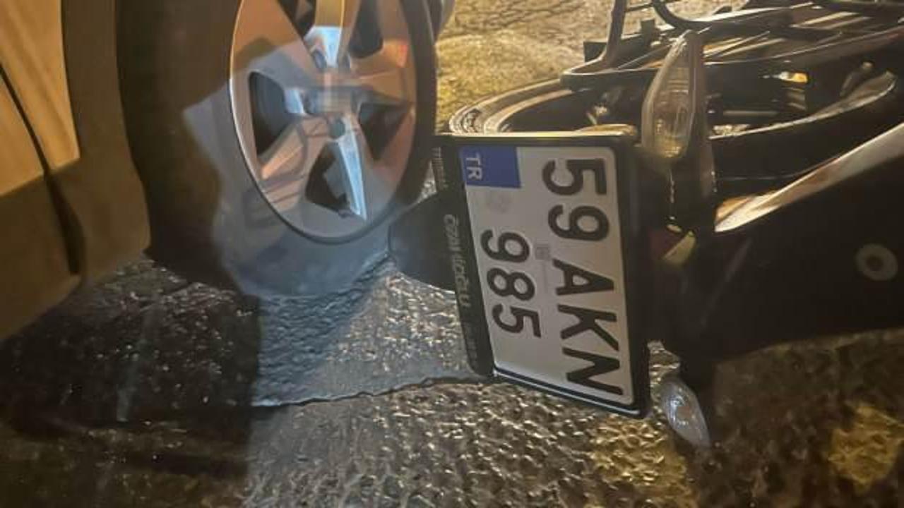 Tekirdağ'da trafik kazasında 1 kişi yaralandı.