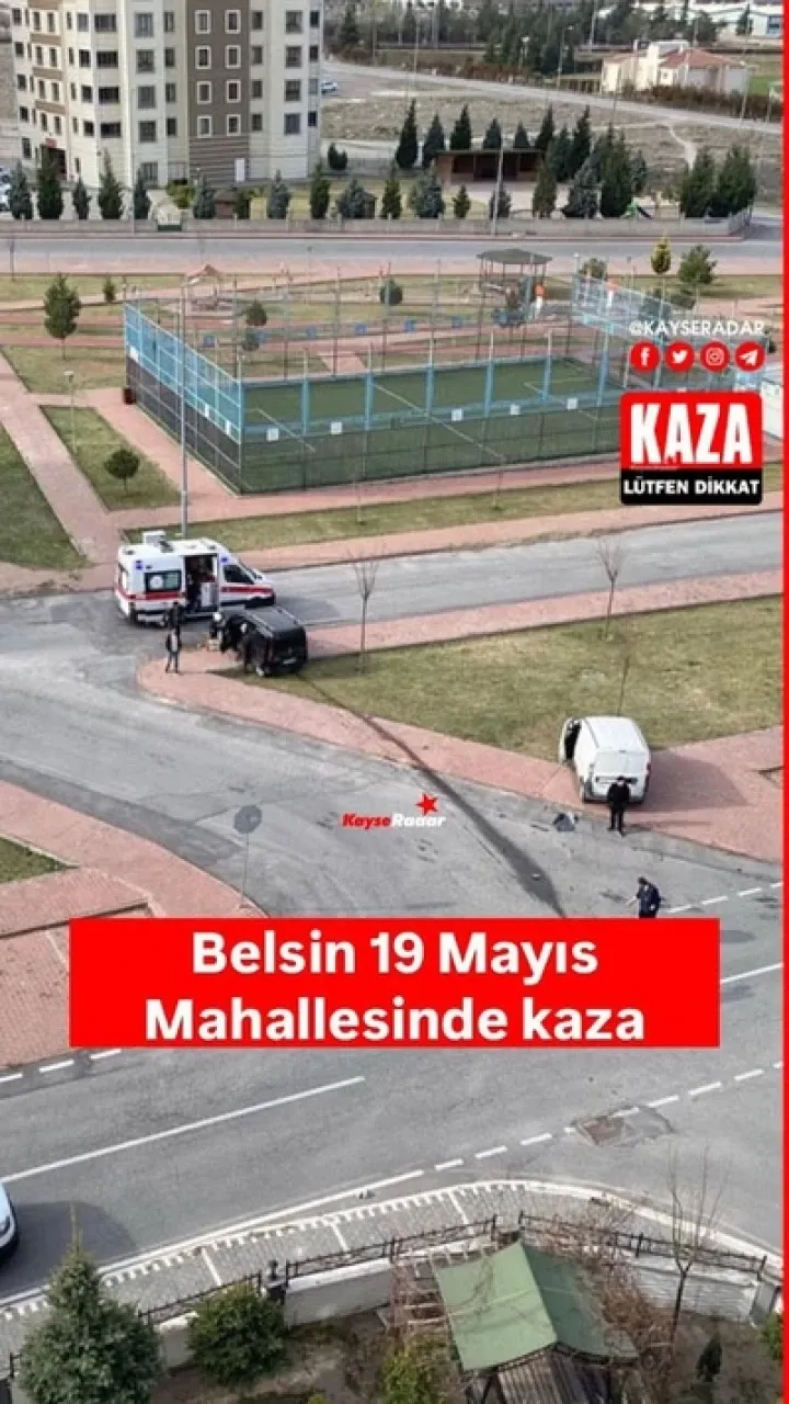 19 Mayıs Mahallesi'nde trafik kazası yaşandı.