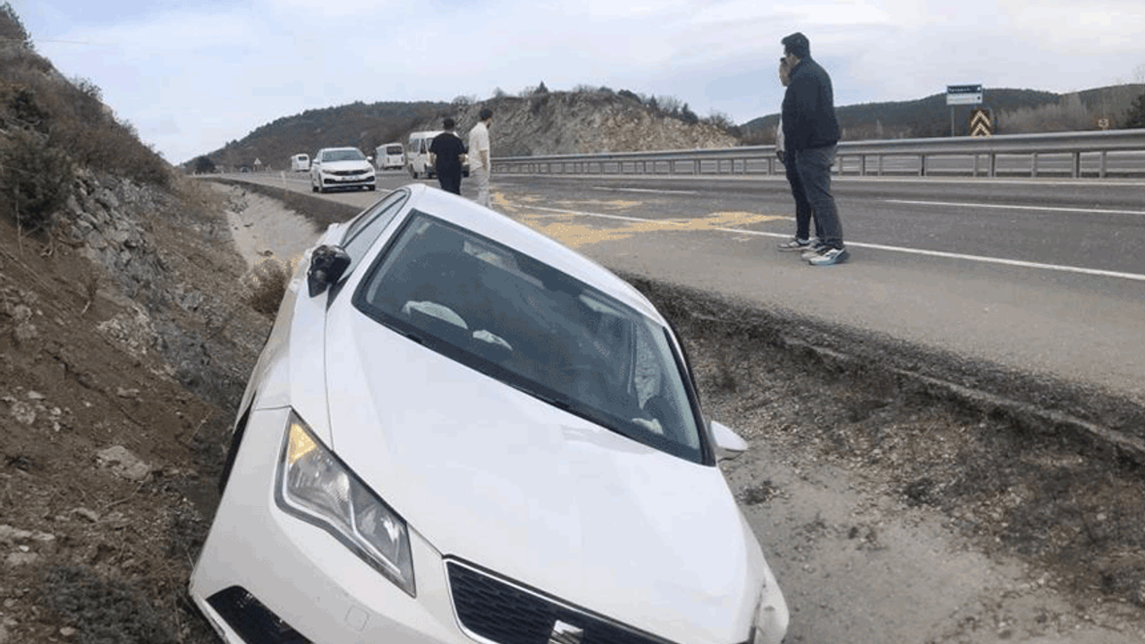Kütahya'da trafik kazasında bir kişi yaralandı.