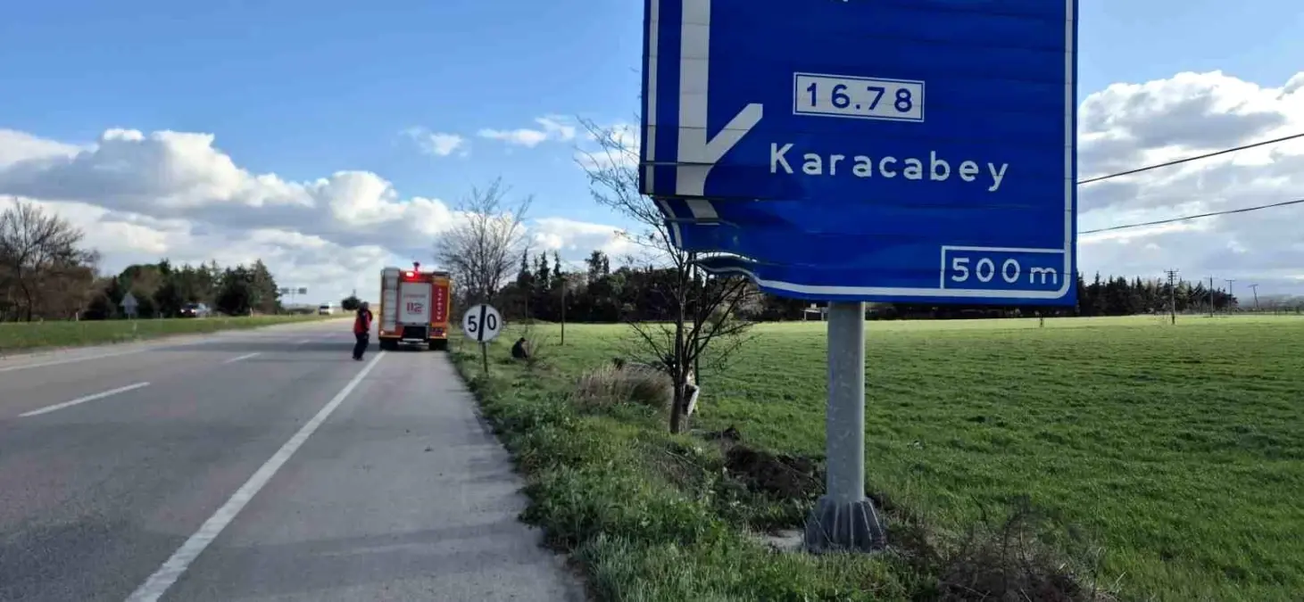 Balıkesir'de trafik kazası sonucu 1 kişi yaralandı.