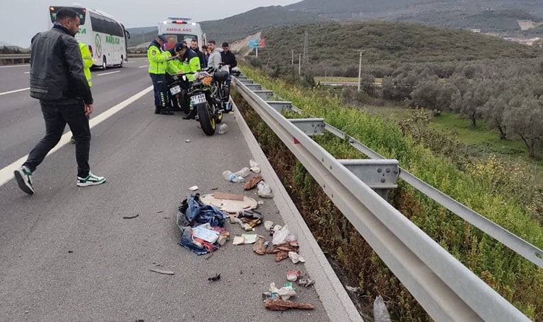 Bursa'da otoyolda ciddi motosiklet kaza haberleri var.