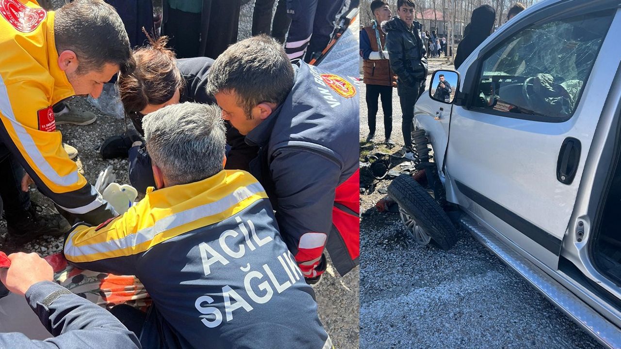 Edremit’te trafik kazası! 2 yaralı…