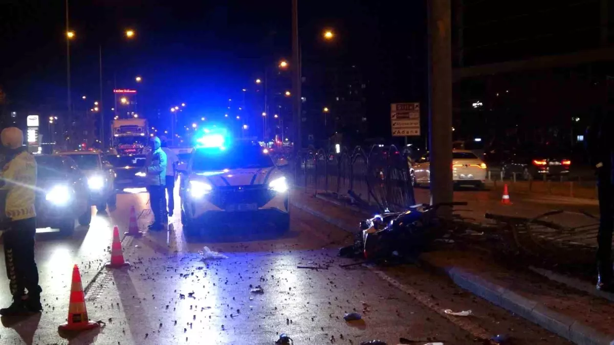 Konya'da Motosiklet Kazası Sonucu Bir Kişi Hayatını Kaybetti, Bir Kişi Yaralandı.