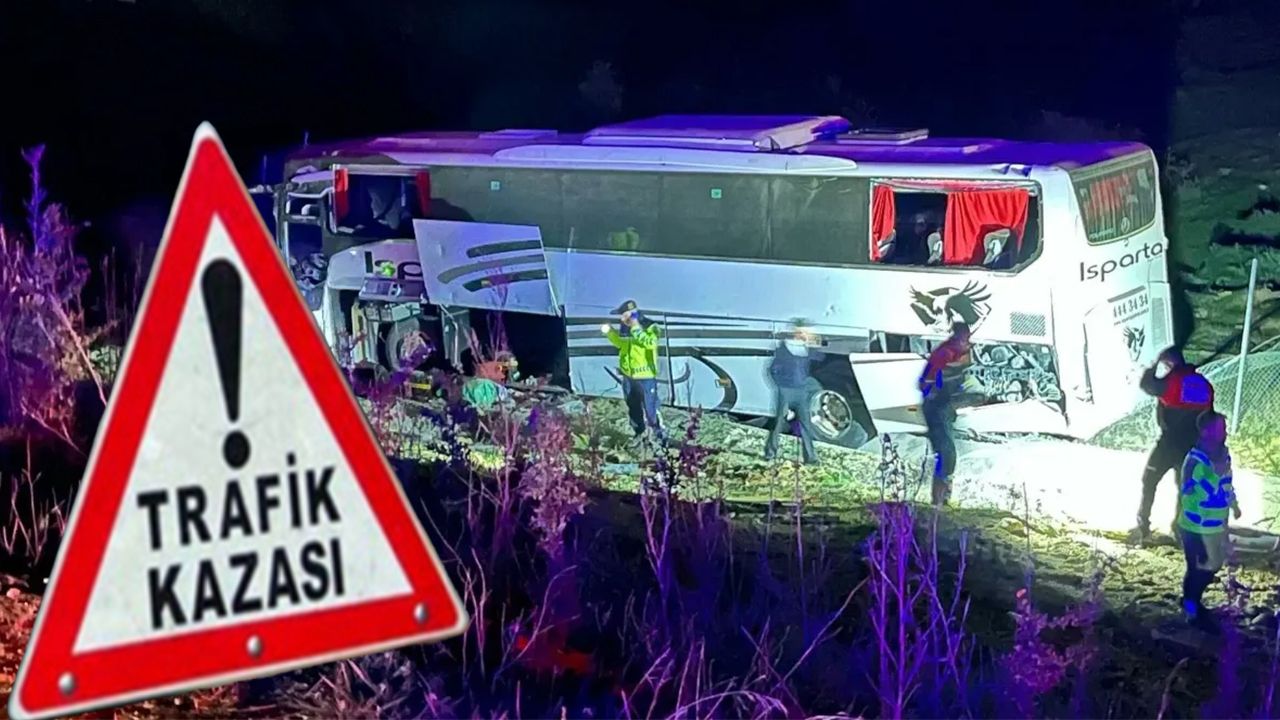Antalya yolunda feci otobüs kazası! Ölü ve yaralılar var...