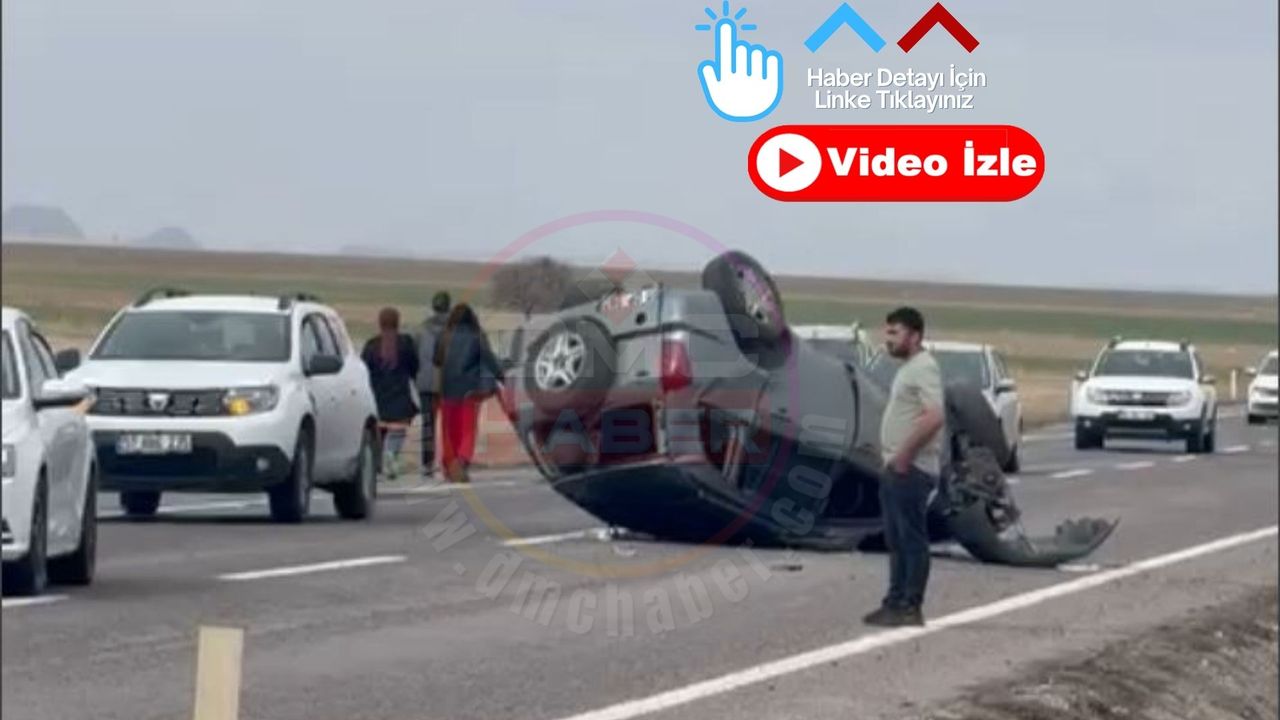 Niğde Kayseri Karayolu'nda Otomobil Takla Attı