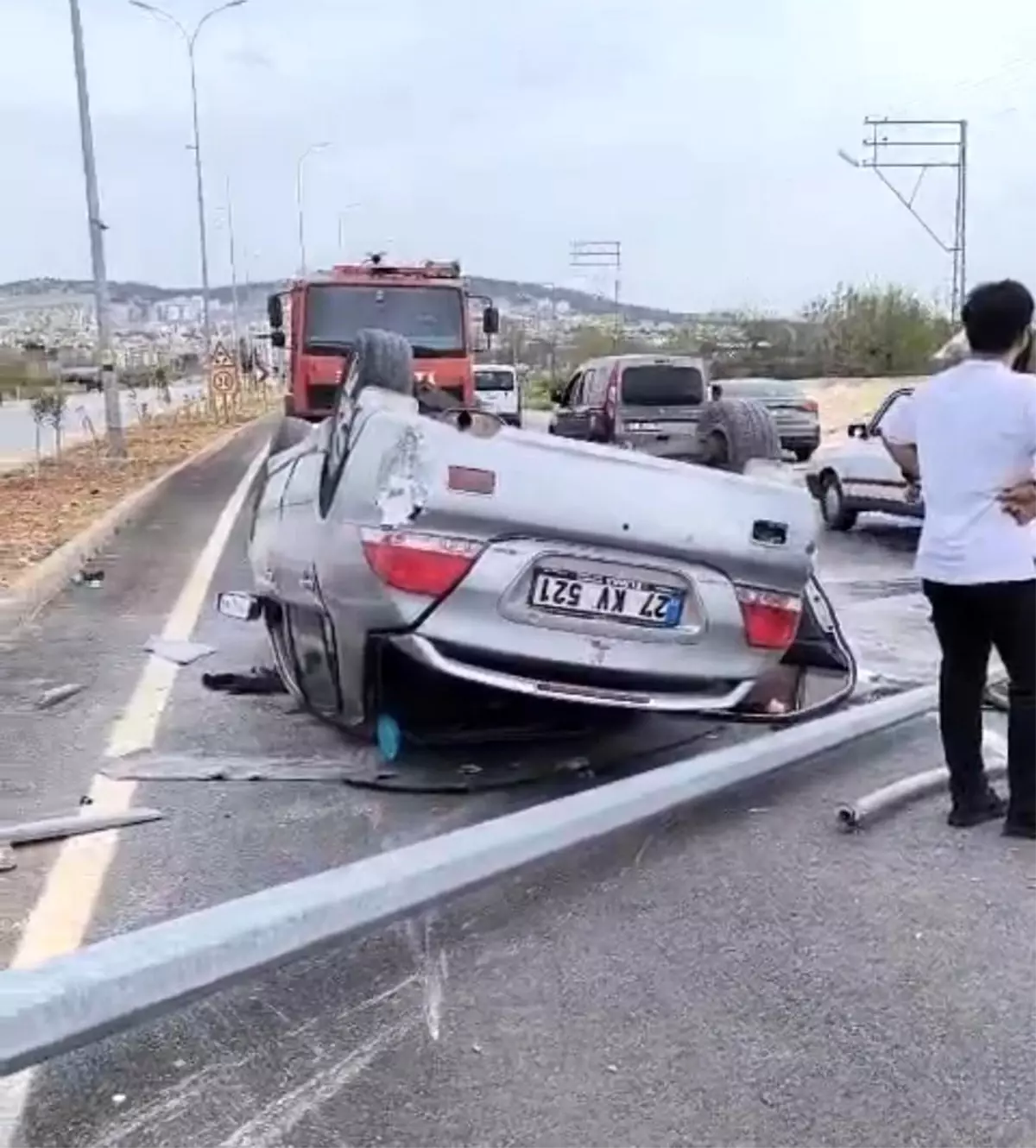 Gaziantep'te Trafik Kazası: 2 Yaralı