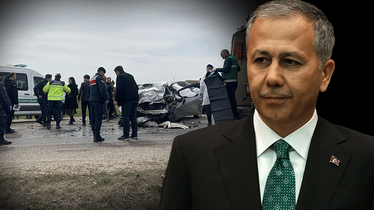 Bakan Yerlikaya açıkladı... Bayram tatilinin 1. günü trafik kazalarında 5 can kaybı, bin 219 yaralı