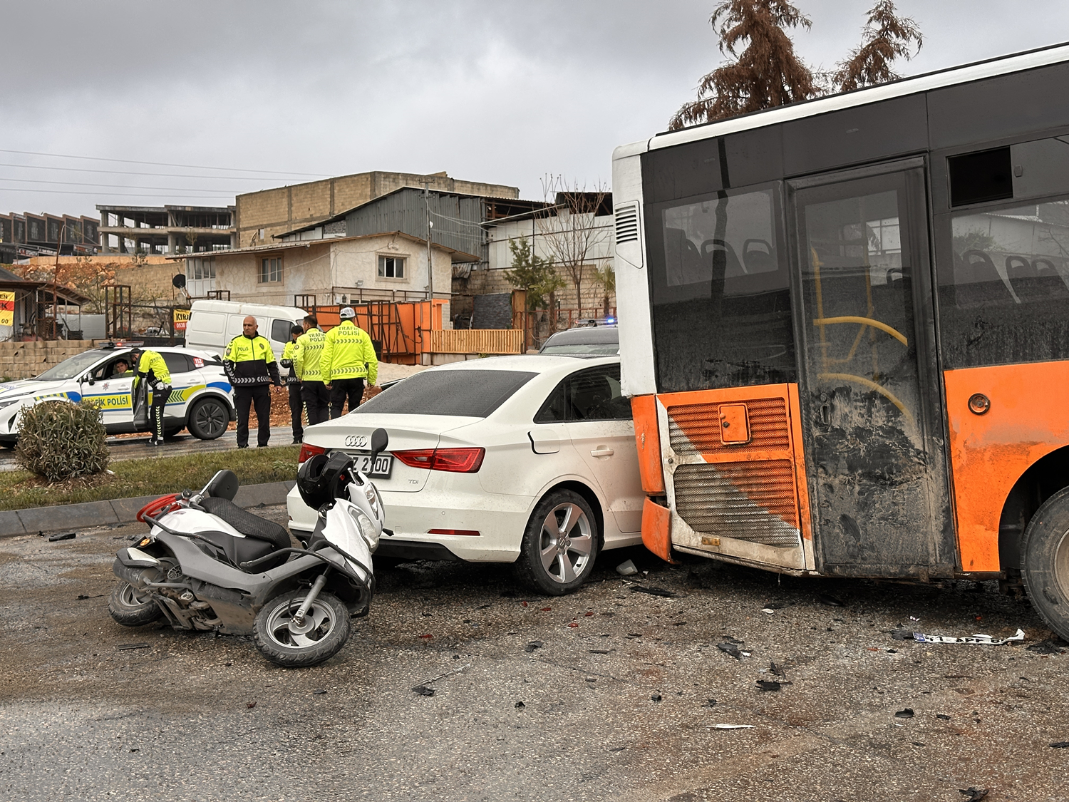Gaziantep'te zincirleme kaza: 12 yaralı