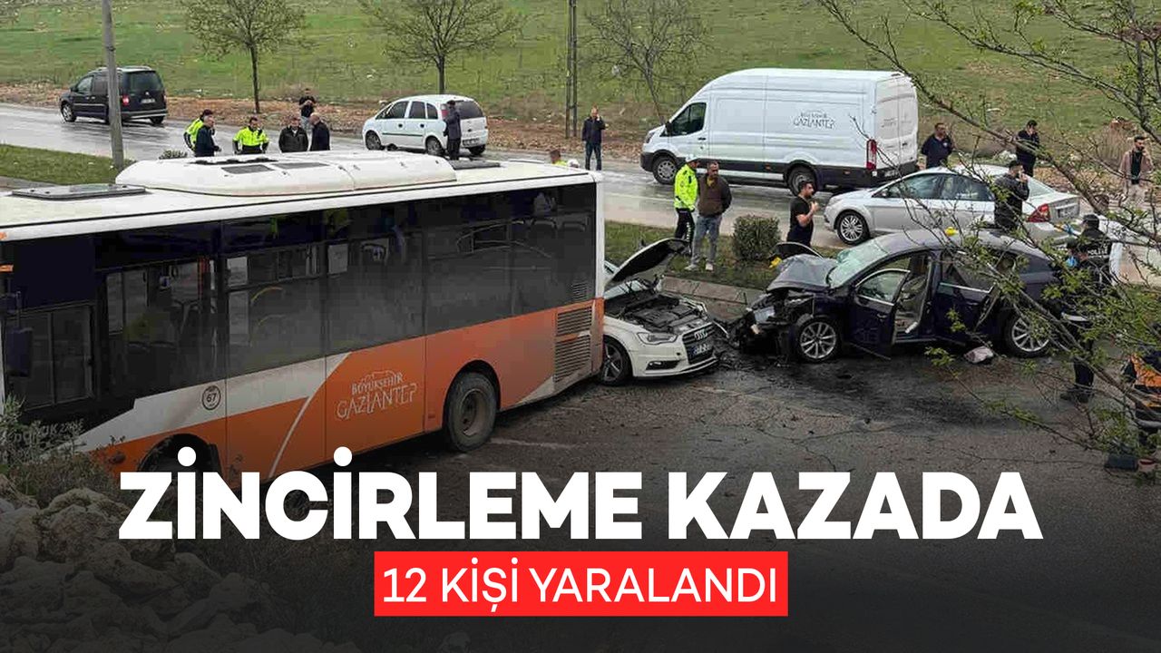 Zincirleme Trafik Kazasında 12 Kişi Yaralandı
