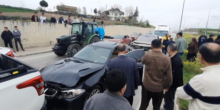 Samsun'da ardışık trafik kazaları