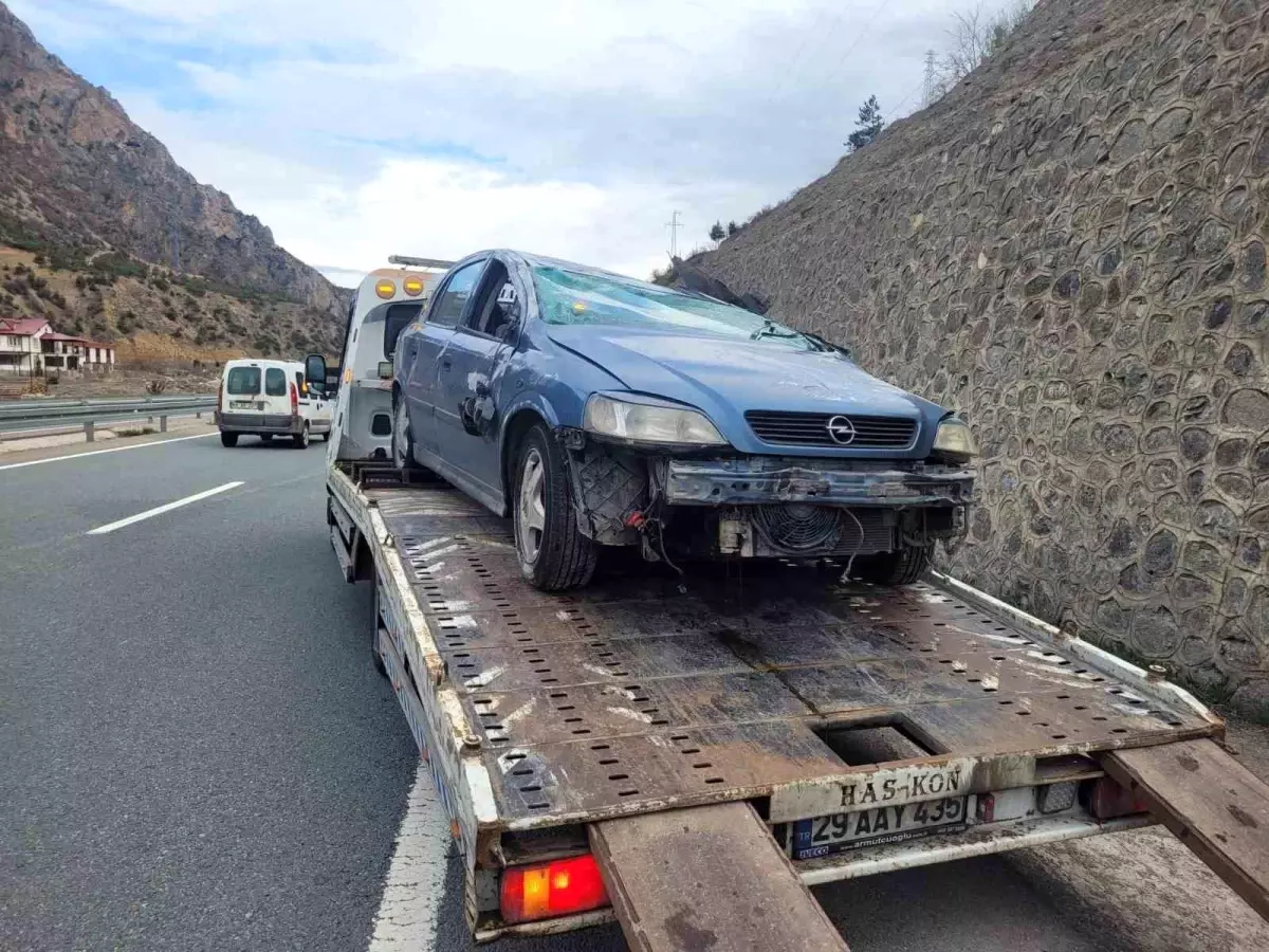 Gümüşhane'de meydana gelen trafik kazası