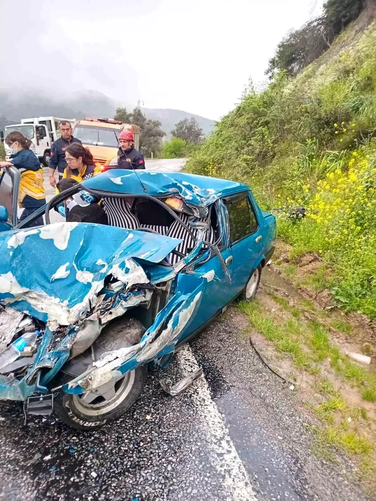 Nazilli'de trafik kazasında bir kişi ciddi şekilde yaralandı.