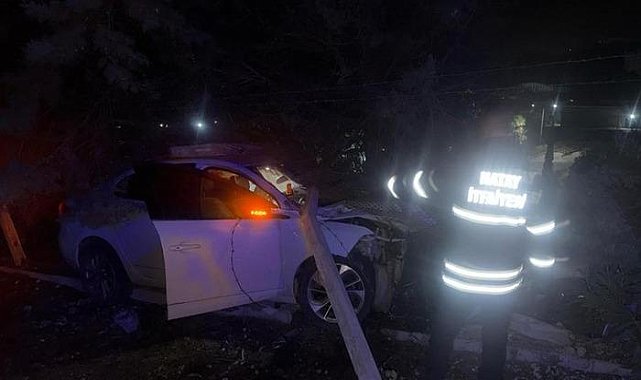 Hatay'da kaza meydana geldi: 2 kişi yaralandı.