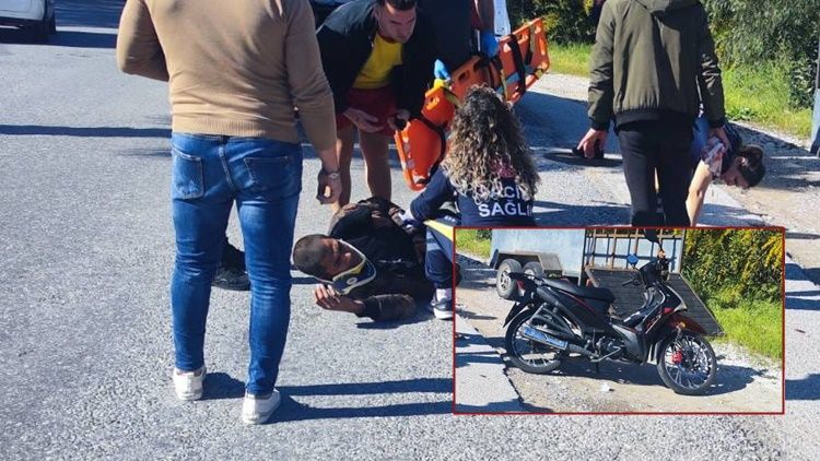 Manavgat-Sorgun yolunda motor kazası: 1 kişi yaralandı.