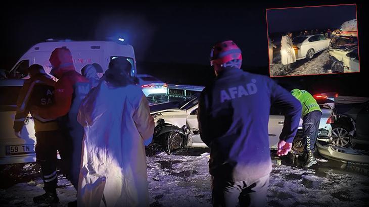 Aksaray'da dehşet verici kaza! 12 araç çarpıştı: 10 kişi yaralandı