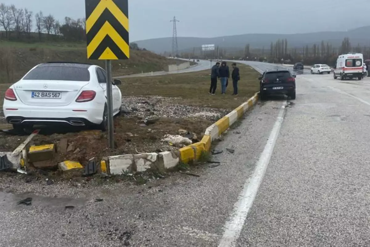 Beyşehir'de Kaza Sonucu 9 Kişi Yaralandı.