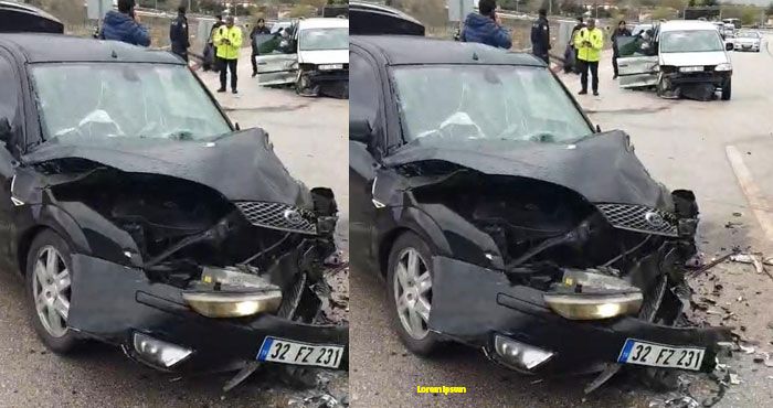 Eğirdir'de ciddi bir trafik kazası oldu.