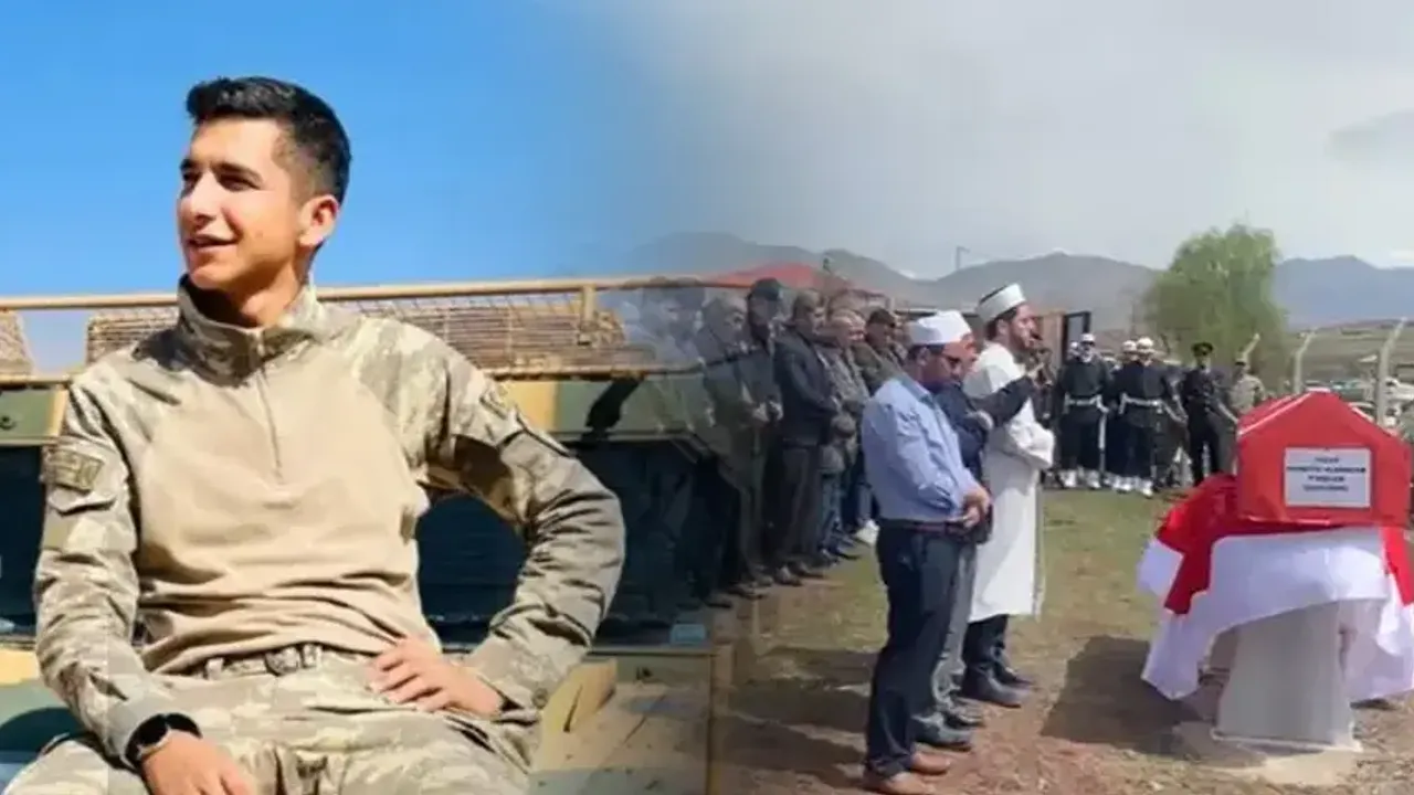 Kahramanmaraş'ta kaza geçiren askerin cenazesi defnedildi.