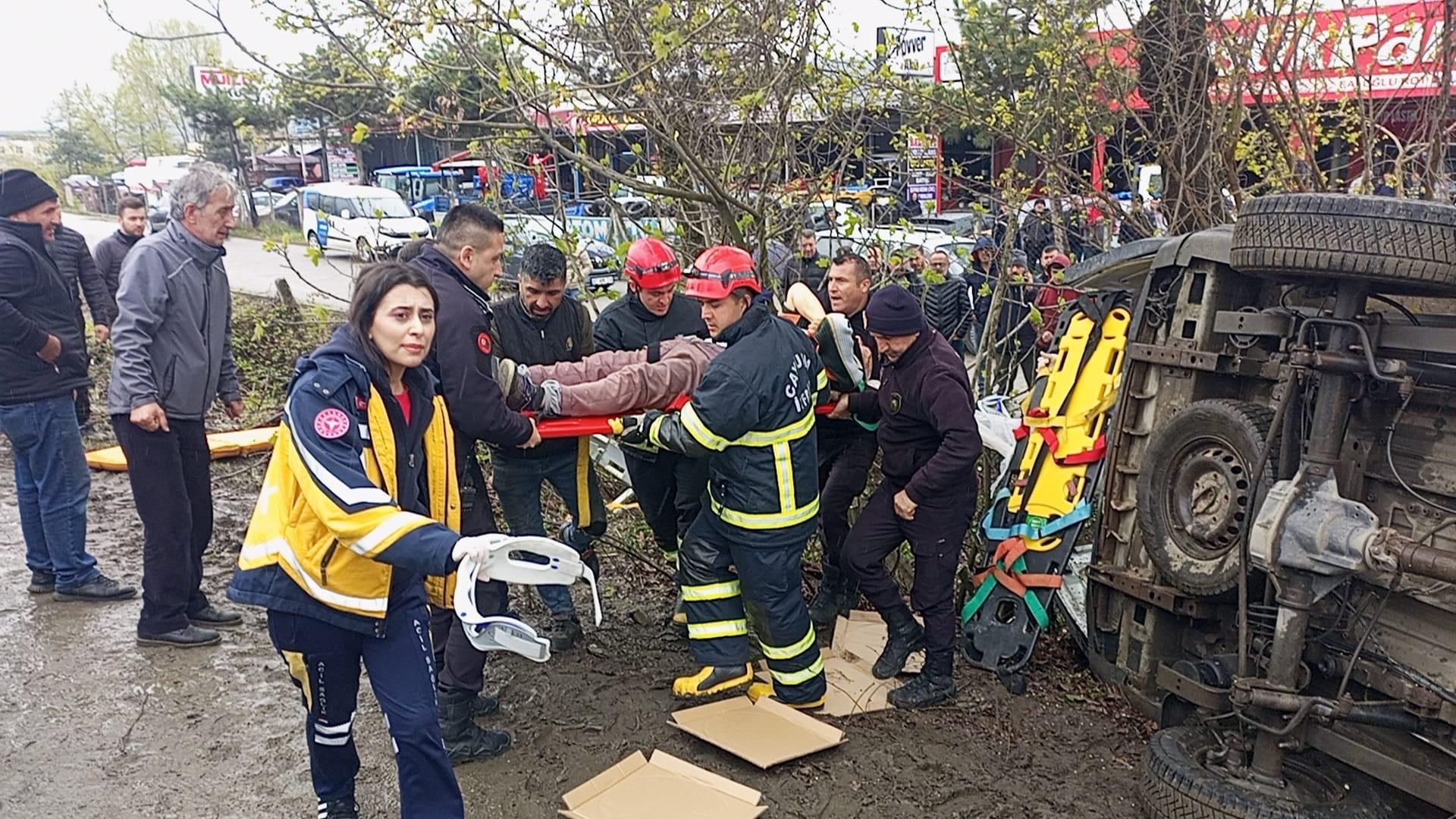Zonguldak'ta trafik kazasında 6 kişi yaralandı.