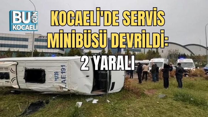 Kocaeli'de kaza: 2 kişi yaralandı.