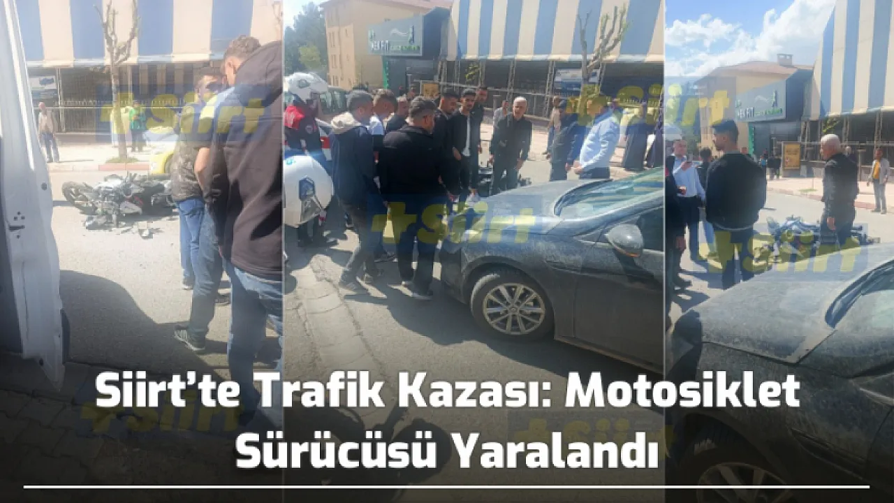 Siirt'te Kaza: Motosiklet Sürücüsü Yaralı