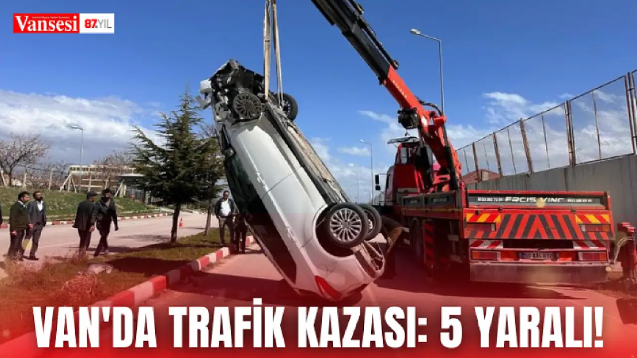 Van'da kaza meydana geldi: 5 kişi yaralandı.