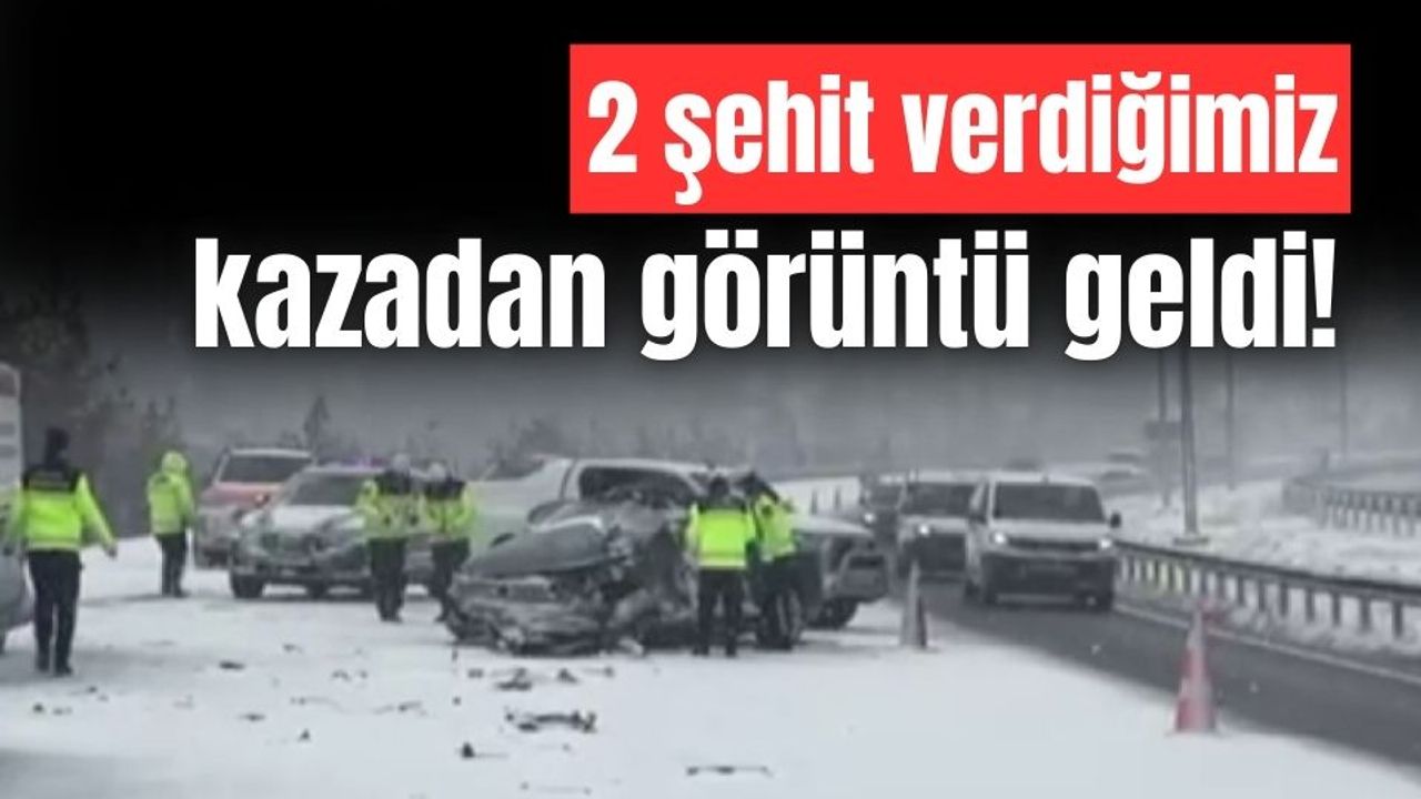 Bolu - Ankara sınırındaki kazadan sonra 2 şehit var.