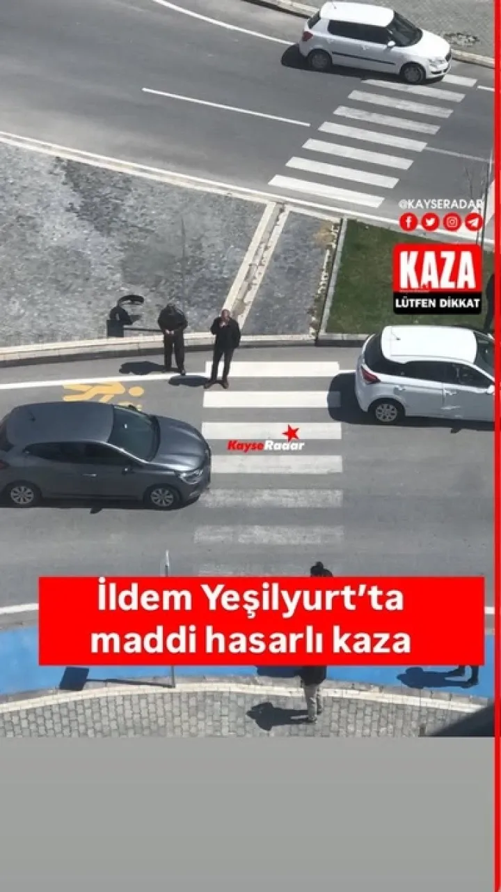 Yeşilyurt'ta maddi hasarlı trafik kazası oldu. Geçmiş olsunlar.