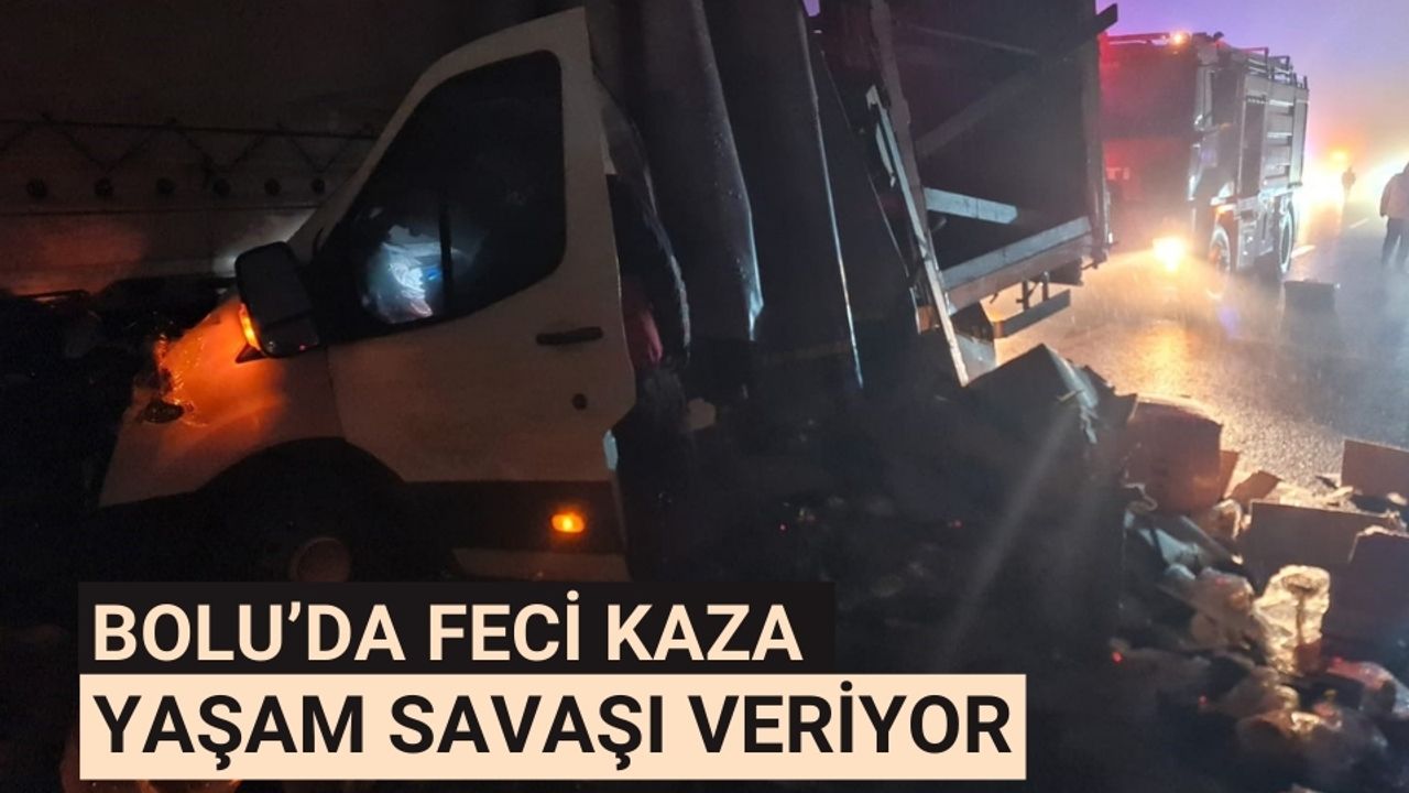 Bolu'da ardışık trafik kazası: Bir kişi ağır yaralı