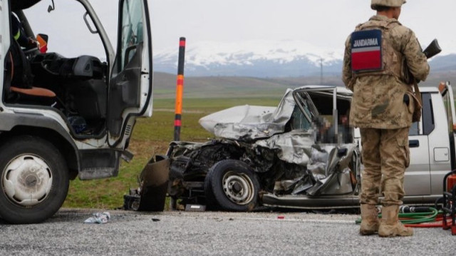 Erzurum'daki jandarma bölgesinde bir ay içinde 13 trafik kaza oldu.