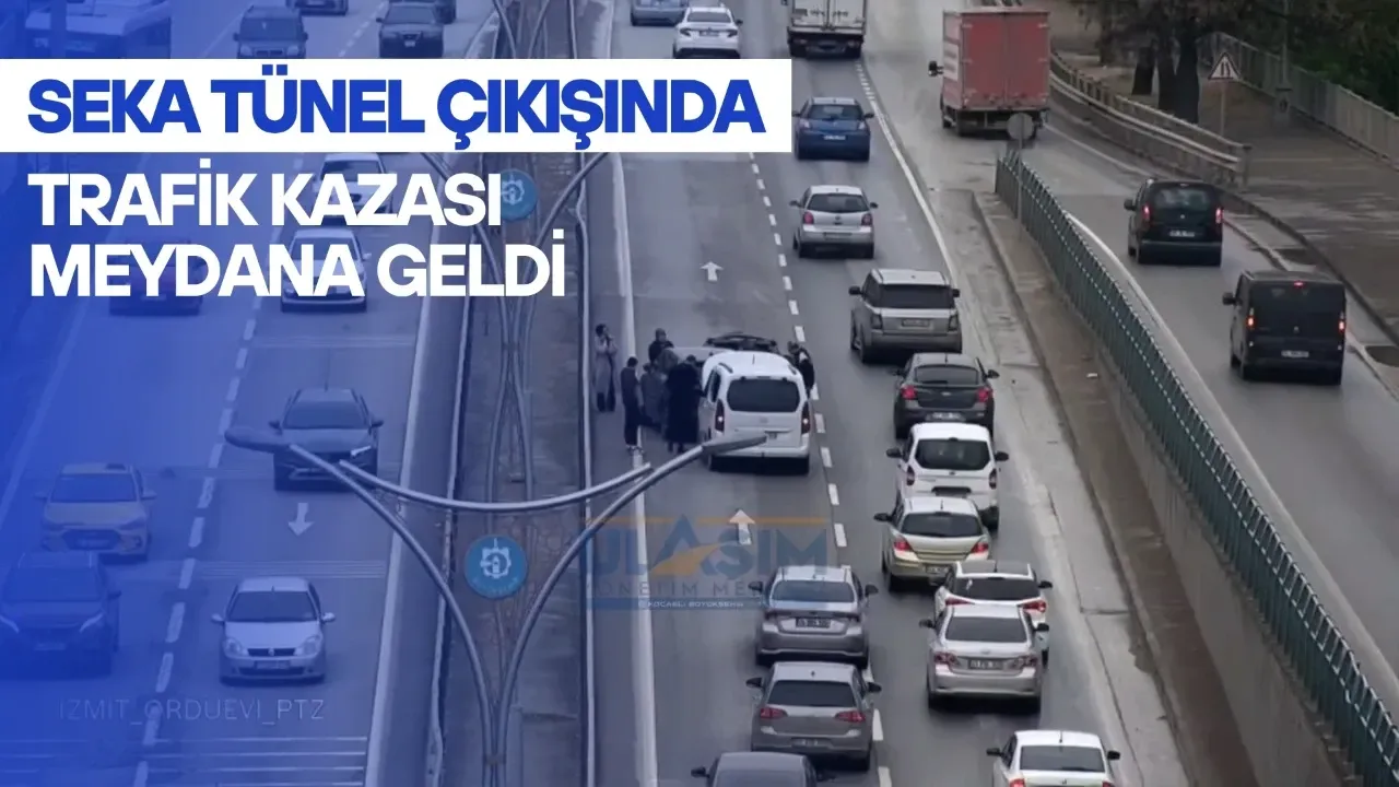 Seka Tünelinin Çıkışında Trafik Kazası Oldu