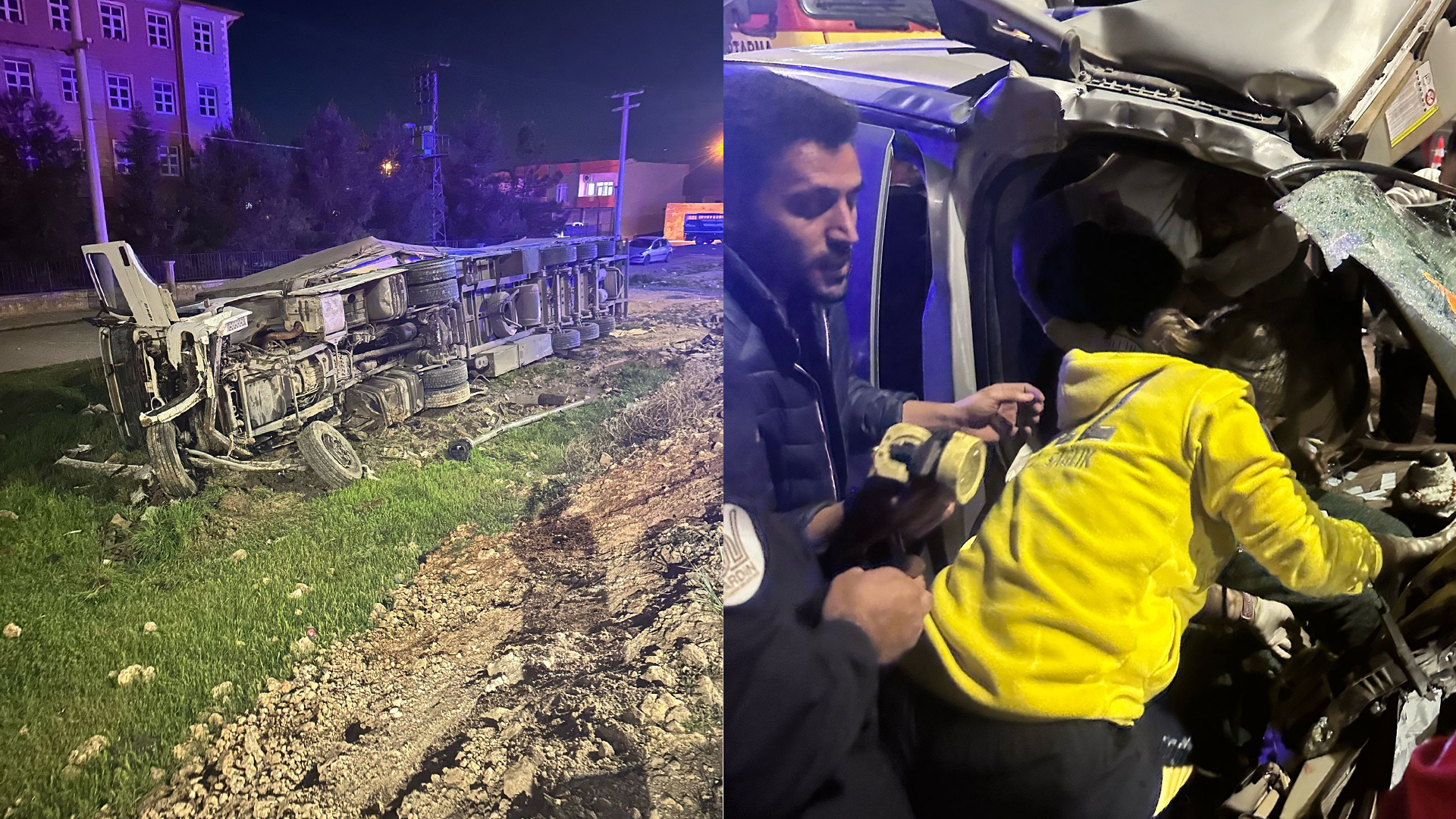 Kızıltepe'de trafik kazasında bebek ve 6 kişi yaralandı.