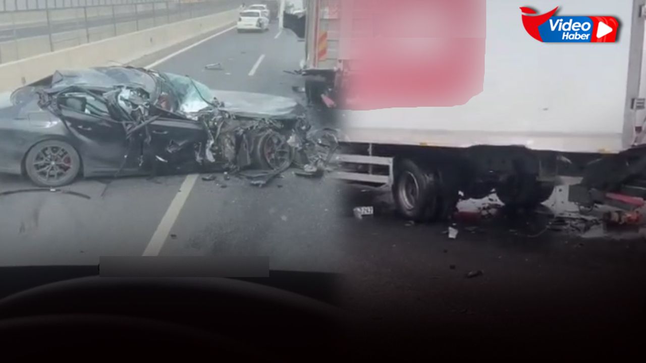 Bornova-Karşıyaka yönünde feci kaza... Bu araçtan sağ çıktılar!