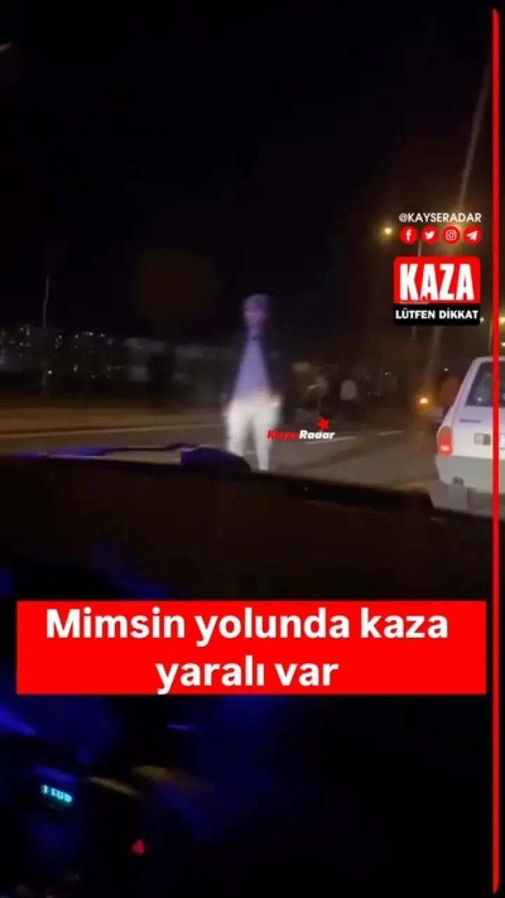 Mimsin yolunda trafik kazası meydana geldi. Yaralı var