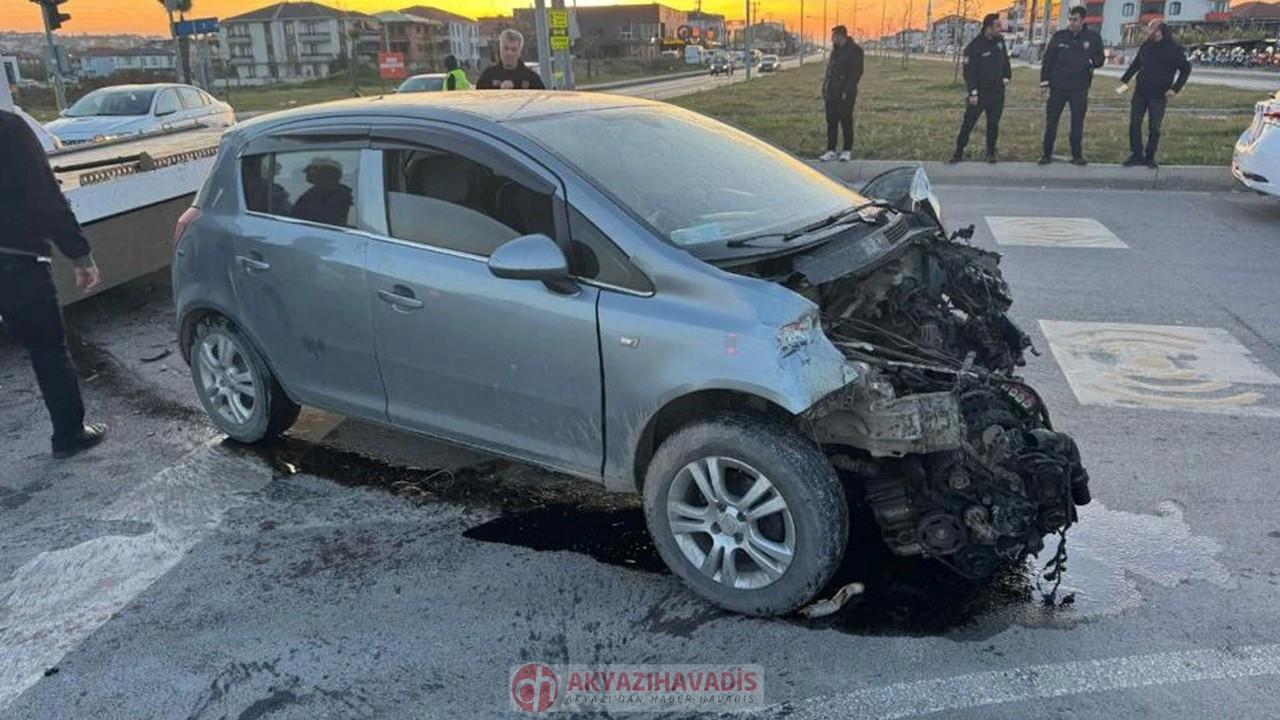 Yangına giden itfaiye otomobille çarpıştı: 1 Yaralı