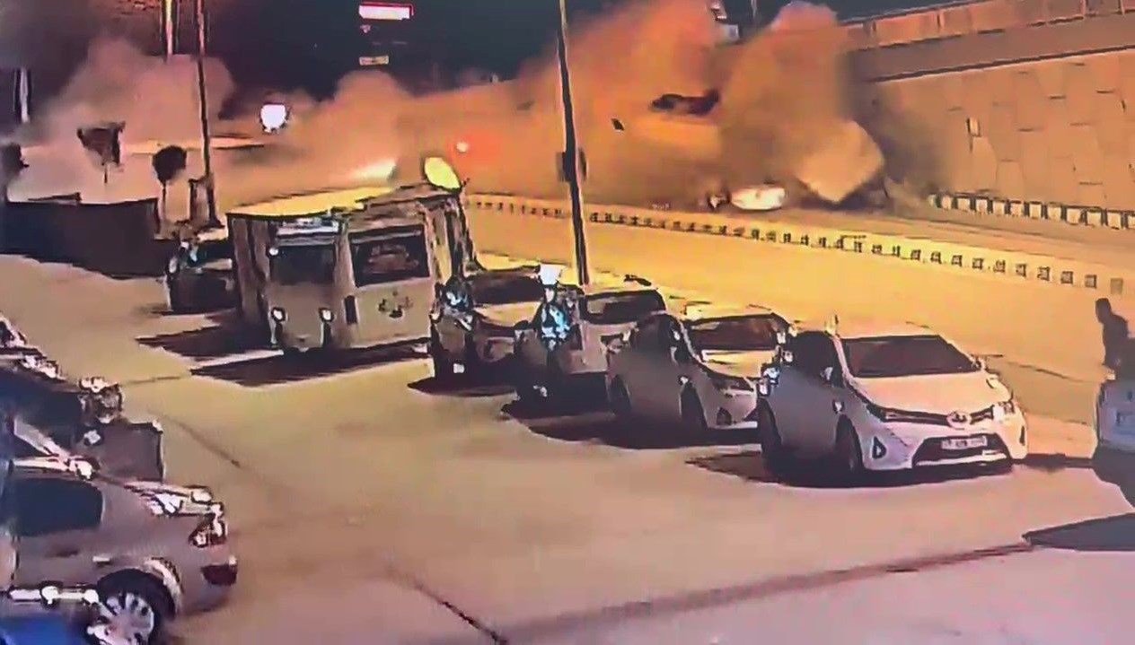 Freni patlayan arazözün feci kazası