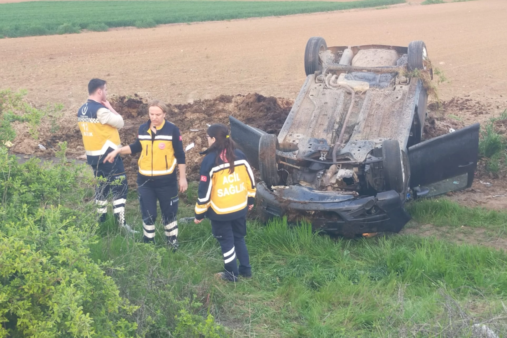 Edirne'de Trafik Kazası: 1 Ağır Yaralı
