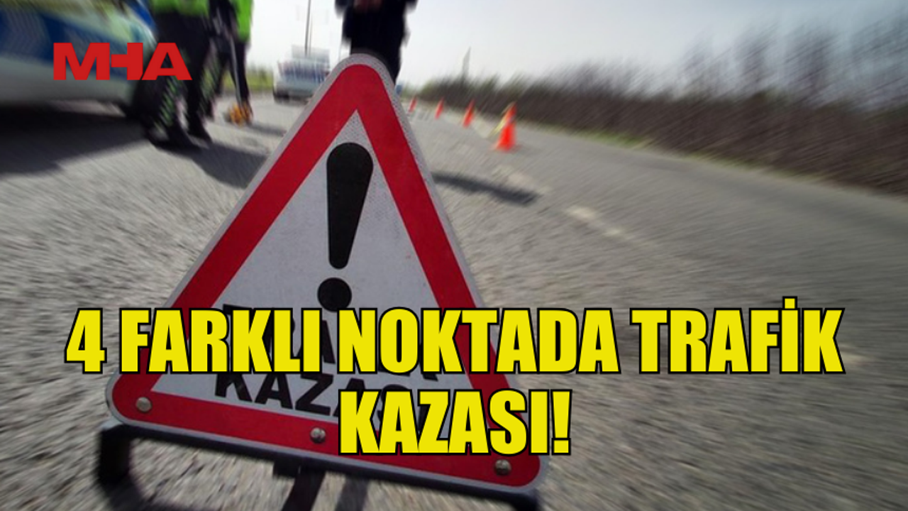 GAZİMAĞUSA VE GİRNE’DE BİR GECEDE 4 AYRI TRAFİK KAZASI