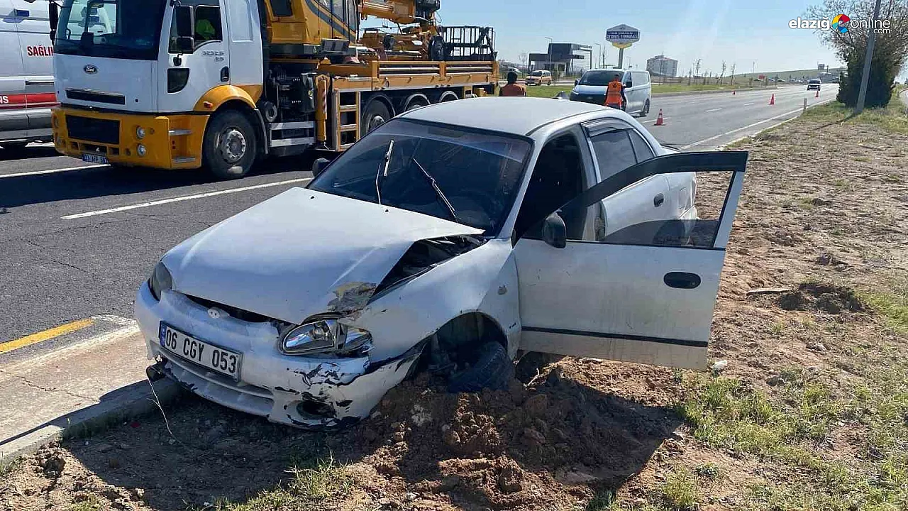 Elazığ'da Trafik Kazası: Mercedes Tır ile Otomobil Çarpıştı, 1 Yaralı!