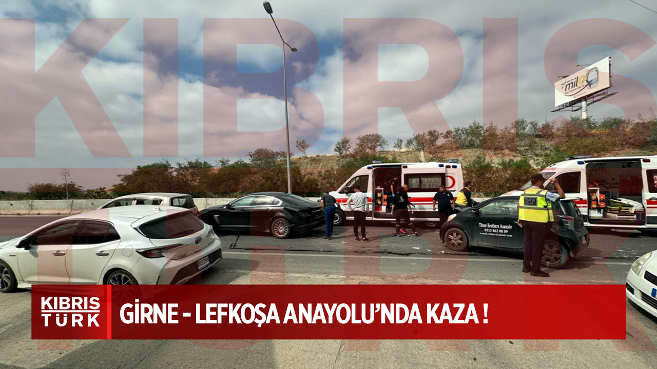 Girne - Lefkoşa Anayolu’nda trafik kazası