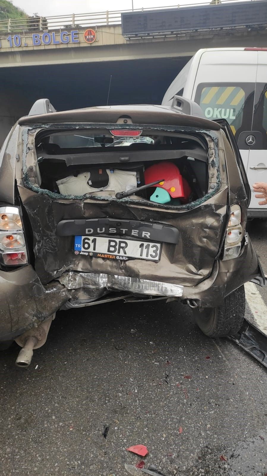 Trıabzon'da zincirleme trafik kazası