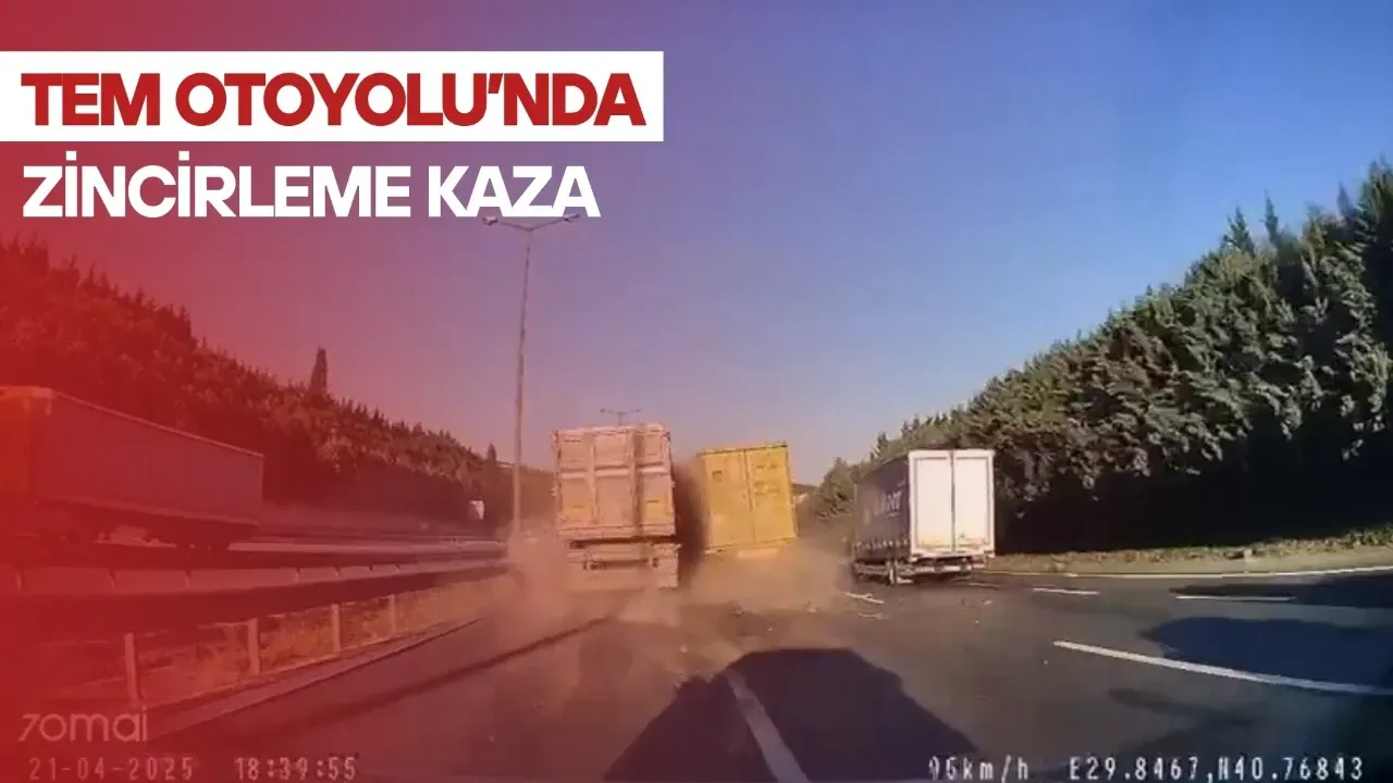 TEM Otoyolu’nda Zincirleme Kaza