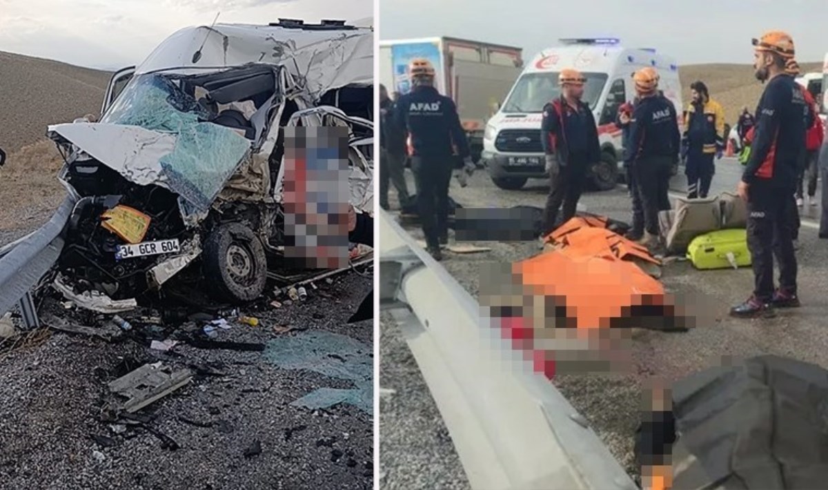 Van'da katliam gibi kaza! Yolcu minibüsüyle kamyonet çarpıştı: En az 6 ölü, 8 yaralı...
