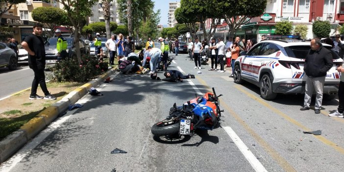 Alanya'da motosiklet kazası