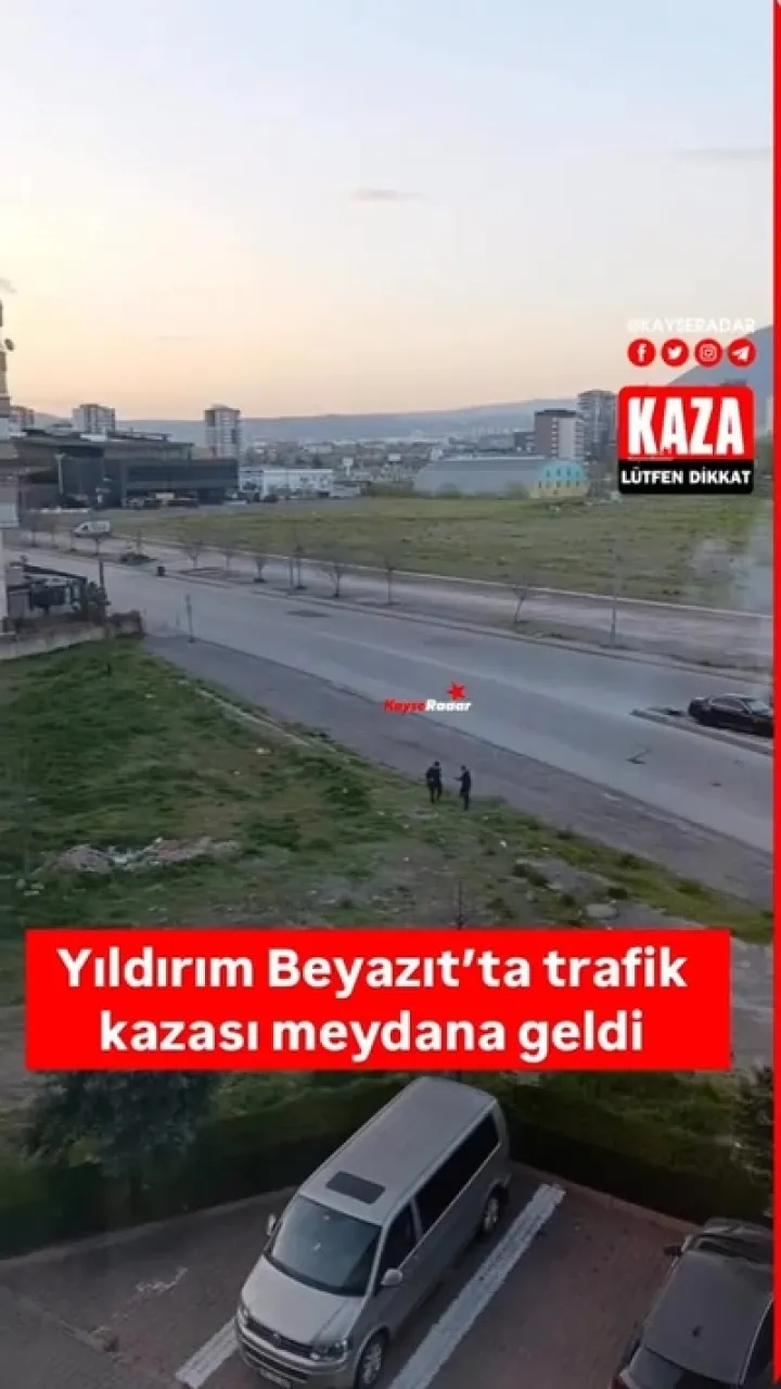 Yıldırım Beyazıt’ta trafik kazası meydana geldi