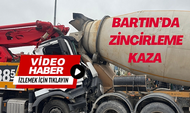 BARTIN'DA ZİNCİRLEME KAZA