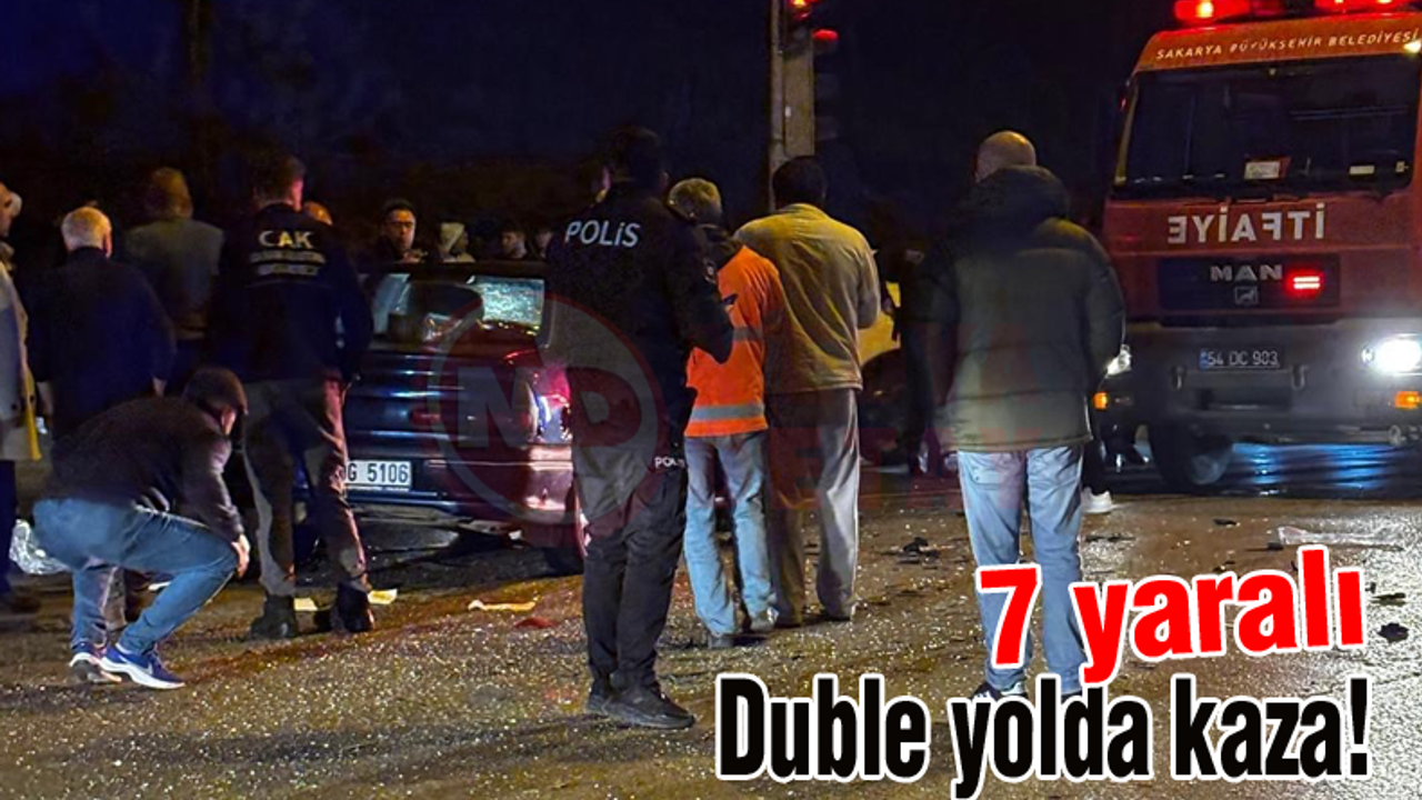 Duble yolda kaza! 7 yaralı