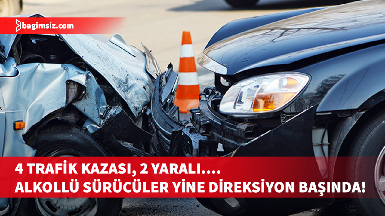 Dört trafik kazasında 2'si yaya 3 kişi yaralandı!