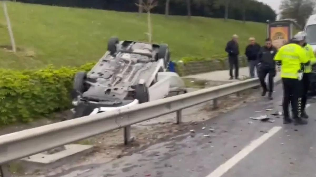 E5'te zincirleme trafik kazası!